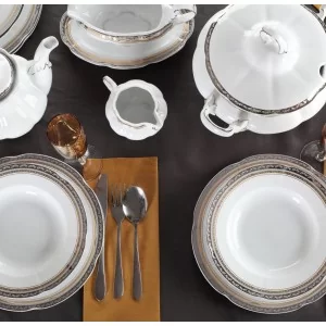 Komplet talerzy na 6 osób / 18 el Ćmielów - Bolero Princess