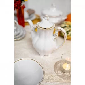 Garnitur do kawy na 6 osób (21el.) Ćmielów - Bolero E337 Pas