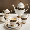 Garnitur do kawy na 6 osób (15el.) Ćmielów - Empire Królewskie Złoto