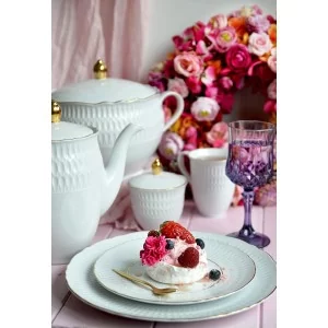 Garnitur do kawy na 6 osób (21el.) Ćmielów - Sofia 3604 Złoto