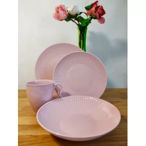 Talerz obiadowy 26cm Chodzież - Dalia GL05 Różowy