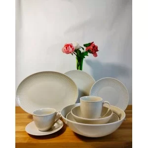 Talerz obiadowy 26 cm Chodzież - Dalia GL04 Wanilia