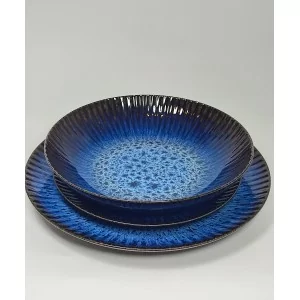 Komplet talerzy na 4 osoby (12 el.) Lubiana - Stoneware Cosmos