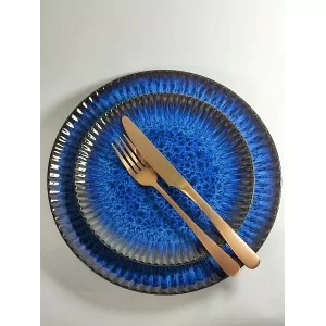 Komplet talerzy na 4 osoby (12 el.) Lubiana - Stoneware Cosmos