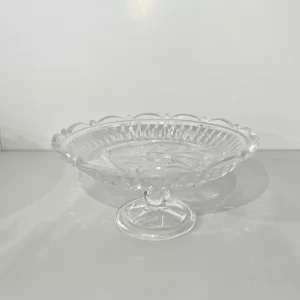 Paterka kryształowa na nóżce 17 cm