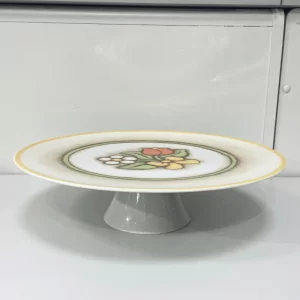 Patera na ciasto porcelanowa 32 cm Karolina - Zen Wiosenna