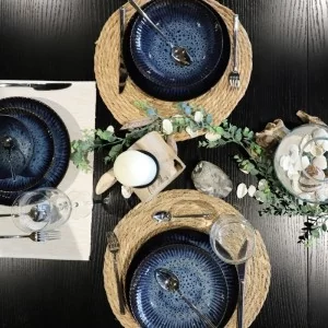 Komplet talerzy na 4 osoby (12 el.) Lubiana - Stoneware Cosmos