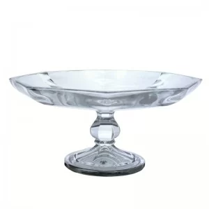 Patera na ciasto ze srebrnym obrzeżem 29 cm Irena - Hamburg