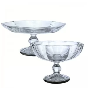 Patera + Owocarka srebrne obrzeże komplet 2 szt. Irena - Hamburg