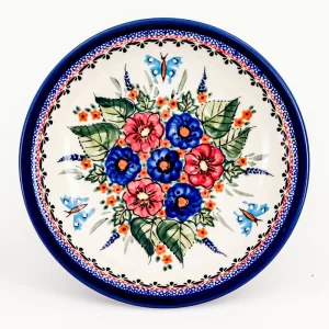 Talerz głęboki obiadowy 22,5 cm dek. 149art - Bolesławiec