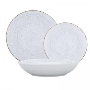 Komplet talerzy na 6 osób (18 el.) Lubiana - Boss/Roma 9015 Rayado