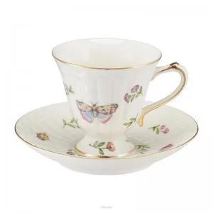 Filiżanka ze spodkiem 180 ml Villa Italia - Leda Ivory