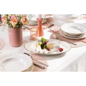 Serwis obiadowy na 12 osób (40el.) Chodzież - Fryderyka Ivory Złota Linia 3617