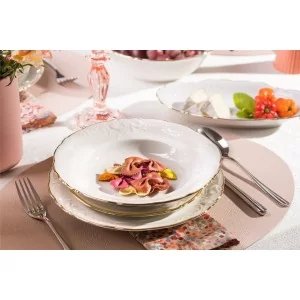 Serwis obiadowy na 12 osób (40el.) Chodzież - Fryderyka Ivory Złota Linia 3617