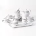 Garnitur do herbaty na 6 osób (21el) Villa Italia - Clara Gold Ivory