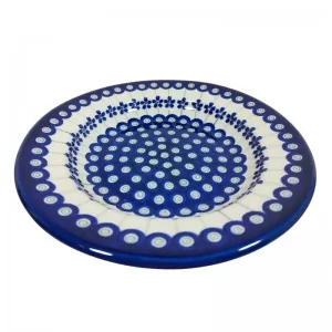 Talerz głęboki obiadowy 24 cm dek. 166a - Bolesławiec