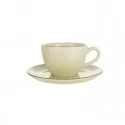 Filiżanka ze spodkiem 80 ml/12 cm Lubiana - Aida ART Kremowy