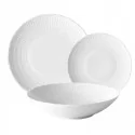 Komplet talerzy 6/18 biały Lubiana - Boss