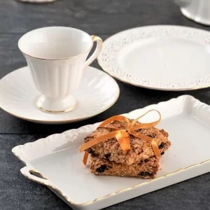 Garnitur do herbaty na 6 osób (21el) Villa Italia - Clara Gold Ivory