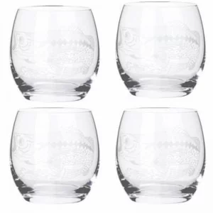 Karafka szklana i 4 szklanki Ryba - MPL