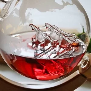 Karafka Globus z ozdobną łódką - na stojaku 600 ml