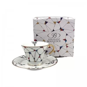 Filiżanka ze spodkiem espresso 90ml/13,2 cm Bogucice - ARLEKIN 1179