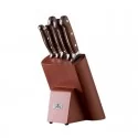 Zestaw 5 noży kuchennych  bloku Gerlach - Smart Granit