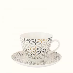 Filiżanka Jumbo 450 ml ze spodkiem 18 cm - Lenta