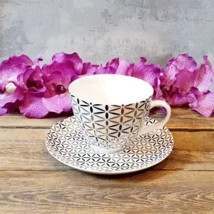 Filiżanka Jumbo 450 ml ze spodkiem 18 cm - Lenta