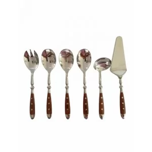 Country / Will Serwing komplet sztućców (6el) z brązową rączką