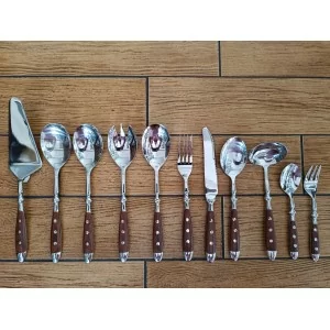 Country / Will komplet sztućców na 6 osób (36 el) z brązową rączką