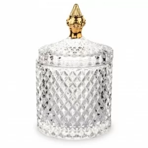 Szklany Pojemnik Dekoracyjny 18 cm