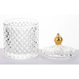 Szklany Pojemnik Dekoracyjny 13,5 cm