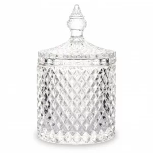 Szklany Pojemnik Dekoracyjny 18 cm