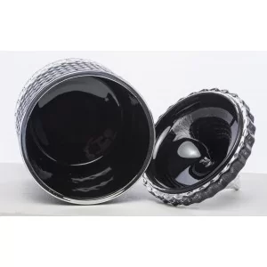 Szklany Pojemnik Dekoracyjny 18 cm