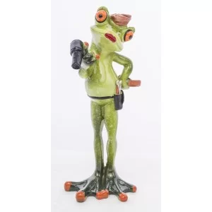 Figurka Żaba Fryzjerka 17 cm