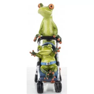 Figurka Żaba z Dzieckiem 16 cm