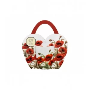 Kubek w koszyczku Classic Poppies 360 ml
