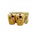 Kubki classic 2 sztuki The Kiss Ecru inspired by Klimt 360 ml