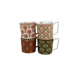 Komplet 4 kubków Geometic 350 ml