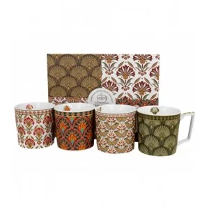 Komplet 4 kubków Geometic 350 ml