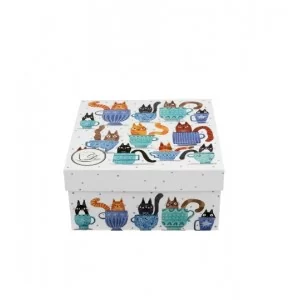 Filiżanka ze spodkiem elegant Koci Świat - Koty w Filiżankach 230 ml