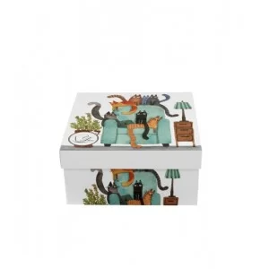 Filiżanka ze spodkiem elegant Koci Świat - Koty na Fotelu 230 ml