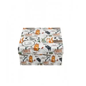 Filiżanka ze spodkiem elegant Koci Świat - Leniwe Koty 230 ml