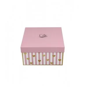 Filiżanka ze spodkiem Różowa - Małe Serduszka 250 ml