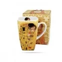 Kubek kwadratowy The Kiss Ecru by Gustav Klimt 630 ml
