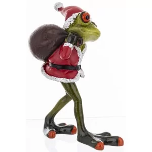 Figurka Świąteczna Żaba 14,5 cm