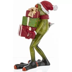 Figurka Świąteczna Żaba 14 cm