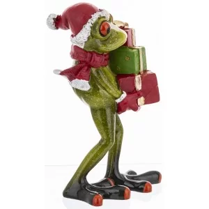 Figurka Świąteczna Żaba 14 cm