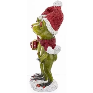 Figurka Świąteczna Żaba 17 cm